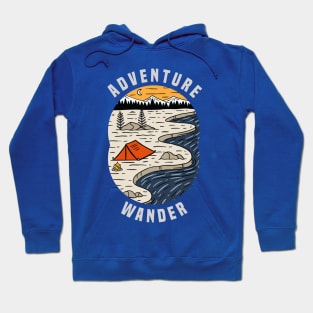 adventure wander camping tent Hoodie